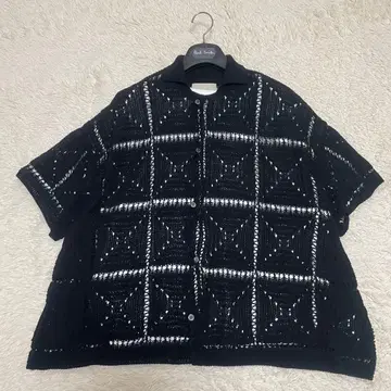 YOKE 25SS CROCHET KNIT SHIRT 크로셰 니트