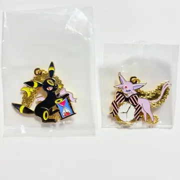 에브이 블래키 제일복권 메탈 참 2종 세트