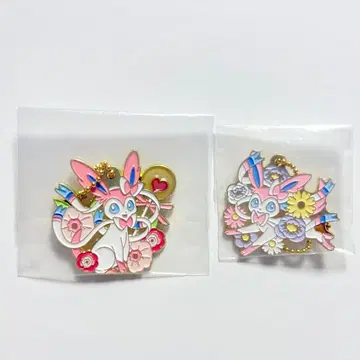 포켓몬 제일복권 님피아 메탈 참 2개 세트