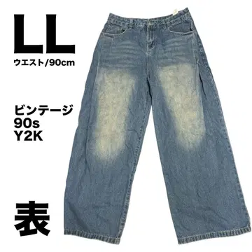 [ Y2K ] 남성용 카고 워시 청바지 [ Denim ]