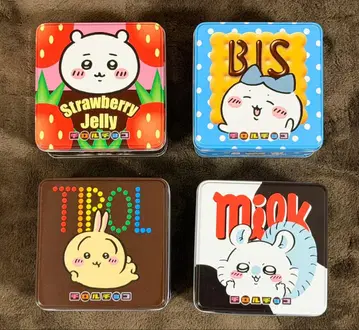 치이카와(먼작귀) 치로루 초코 통 4종 세트 (빈 통, 초코 없음)