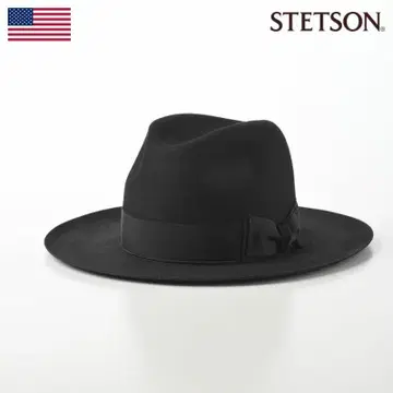 STETSON 맨해튼 와이드 브림 펠트 햇 블랙