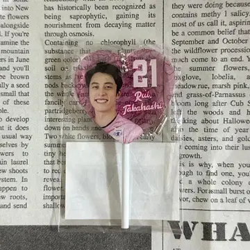 산토리 선버즈 오사카 하트 캔디 키링 타카하시 루이 선수