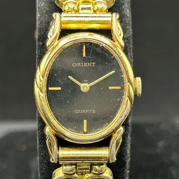 배터리 교환 완료 오리엔트 ORIENT 17mm 여성용 손목시계 골드