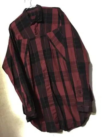 선착순! JULIUS 체크 셔츠 red