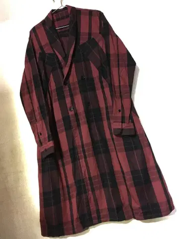 선착순! JULIUS 체크 가운 코트