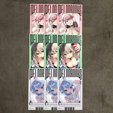 멜론북스 c107 개최 기념 페어 특전 미니 카드 9장