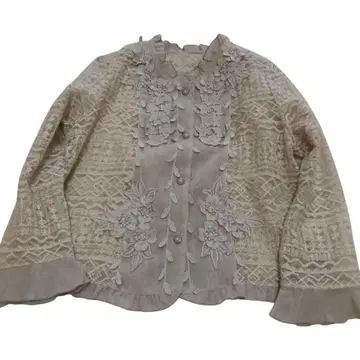 새상품급 [ 루나솔레 ] 일본제 여성용/상의/셔츠/블라우스/꽃무늬/