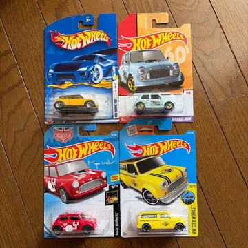 핫휠 모리스 미니 4대 세트