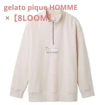 gelato pique 8LOOM 로고 쭈리 하프 지퍼 풀오버 M PI