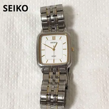 SEIKO 스피릿 손목시계 쿼츠 남성용 스퀘어 빈티지
