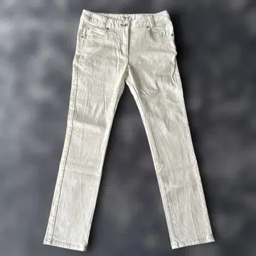 PINORE 화이트 슬림핏 데님 스트레치