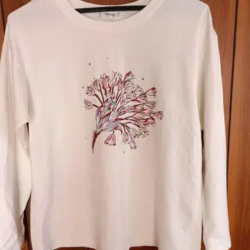 PINORE 피노레 티셔츠 튜닉 화이트 긴팔 38