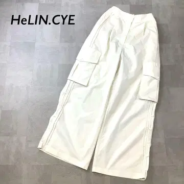 HeRIN.CYE 나일론 카고 와이드 팬츠 사이드 버튼