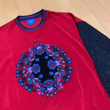 비비안 탐 오페라 걸 레이스 자수 긴팔 상의 38