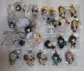 귀멸의 칼날 묶음 판매 미니 피규어 러버 스트랩 가챠 제일복권