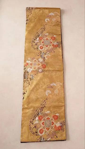 고급 후쿠로 오비 기모노 순수 실크 포멀 후리소데 성인식