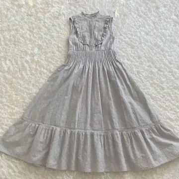 새상품급 Paisley Cotton Lace Long Dress