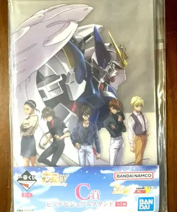 제일복권 건담 W C상 빅 비주얼 스탠드 G상 클리어 포스터