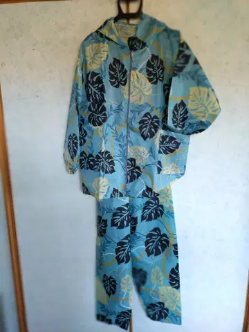 캐주얼 후드 부착 농작업용 야상 팬츠 세트