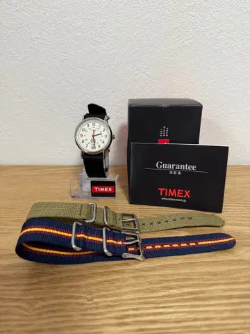 TIMEX x 기나시 사이클 아날로그 손목시계 화이트