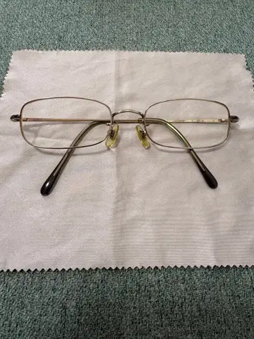 하쿠산 안경점 티타늄제 실버 새상품급