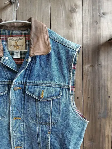 랭글러 90s 아우터웨어 빈티지 데님 베스트 L 사이즈
