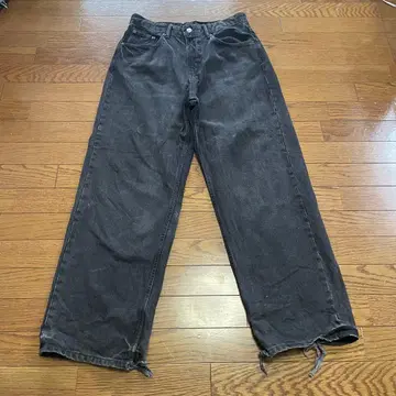 ZARA 자라 배기 와이드 데님 청바지 블랙 배기핏 블랙