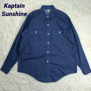 최근 새상품급 캡틴선샤인 Nissy 착용 데님 셔츠 36