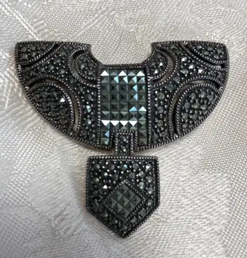 빈티지 마카사이트 브로치