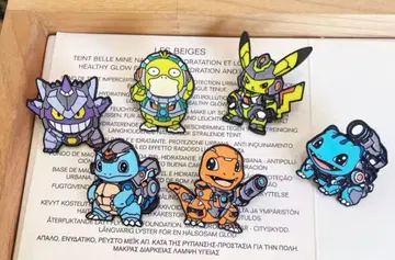 포켓몬스터 핀즈 핀 브로치 핀 배지 피카츄 코닥 6개