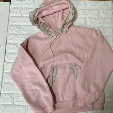 택 포함 메리제니 프릴 후드티