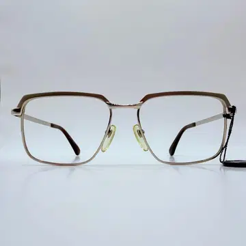 빈티지 스타 플래티넘 안경 프레임 메탈 브로우 실버 사바에 일본제