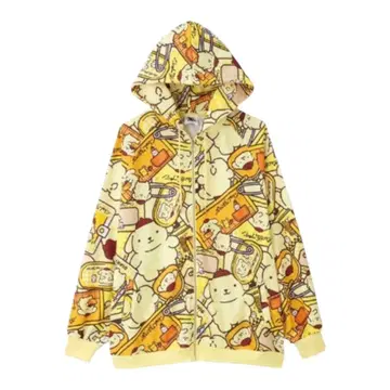 산리오 30주년 폼폼푸딩 후드티 올 패턴 SANRIO