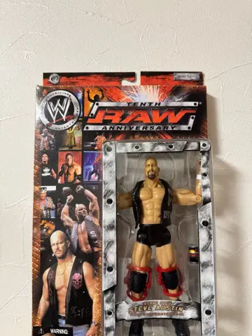 WWE RAW Anniversary 스티브 오스틴 피규어