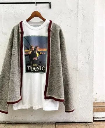 60년대 가디건 빈티지 가디건 지퍼식 엘보 패치