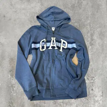 파랑 GAP 풀 집업 후드 부착 후드티