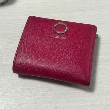 JILLSTUART 2단 접이식 지갑 푸크시아 핑크