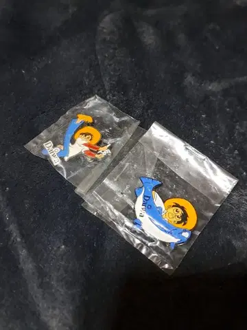 레어 레트로 Daiwa 콜라보 낚시광 삼평 핀 배지 세트