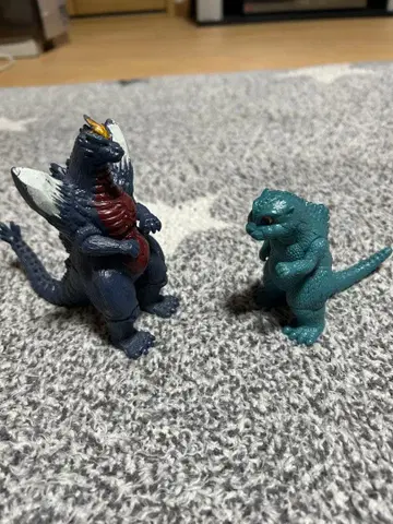 1994년 반다이제 미니라 & 스페이스 고질라 피규어 2체 세트