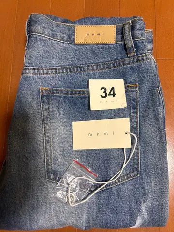 mnml 데미지 가공 플레어 청바지 34