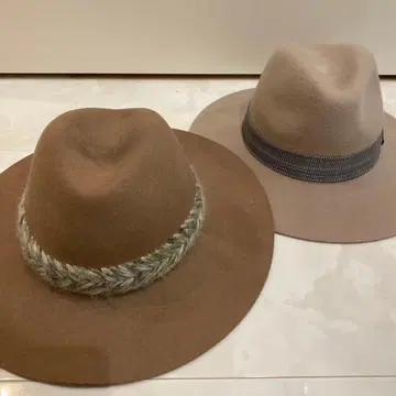 ZARA 자라 펠트 중절모 두 개 사이즈 S