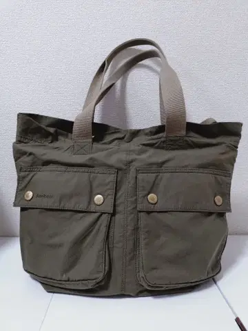 바버 트랜스포트 캐리올 토트백 카키