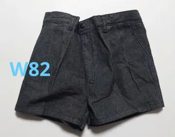 W82 블랙 데님 숏팬츠 8380형 레트로 히로시마현 후쿠야마시