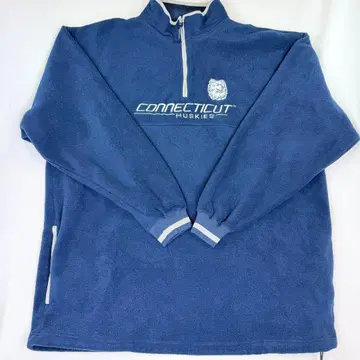 Starter 칼리지 자수 네이비 하프 지퍼 플리스 XL 상당