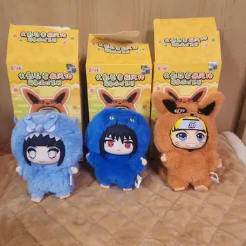 나루토 봉제 인형 키링 3체 세트