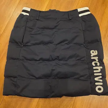 archivio 네이비 퀼팅 스커트