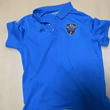 아이오이 학원 축구부 피케 셔츠 파랑