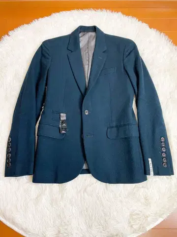 shareef 테일러드 자켓 네이비 캐시미어 울 남성용 S