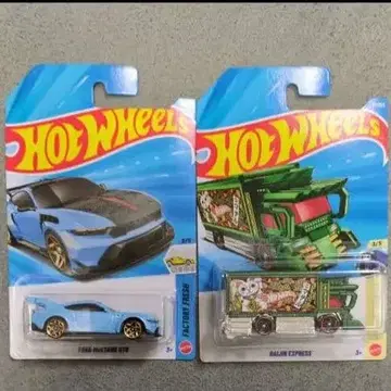 핫휠 포드 머스탱 GTD & 라이진 익스프레스 2대 세트